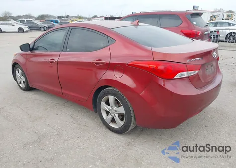2013 Hyundai Elantra Gls z USA, uszkodzony, nr VIN 5NPDH4AE7DH376747